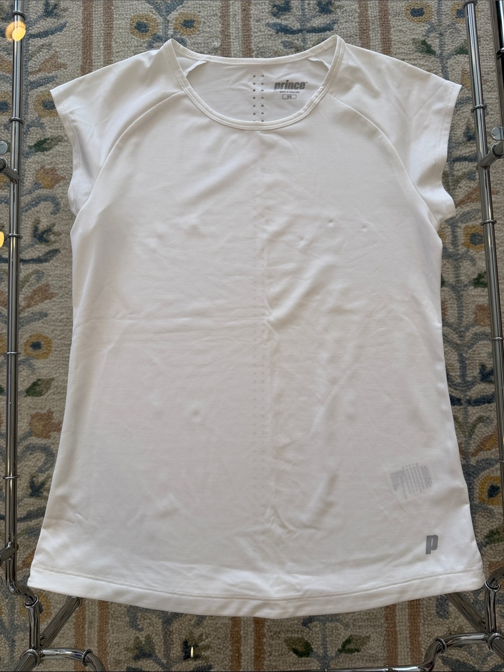 Prince White Short Sleeve Performance Tee